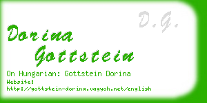 dorina gottstein business card